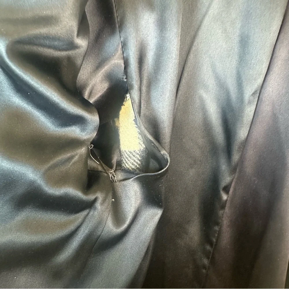 DALE DRESSIN For Paul Levy Designs Plaid Double-Breasted Women's Wool Coat - Picture 9 of 10